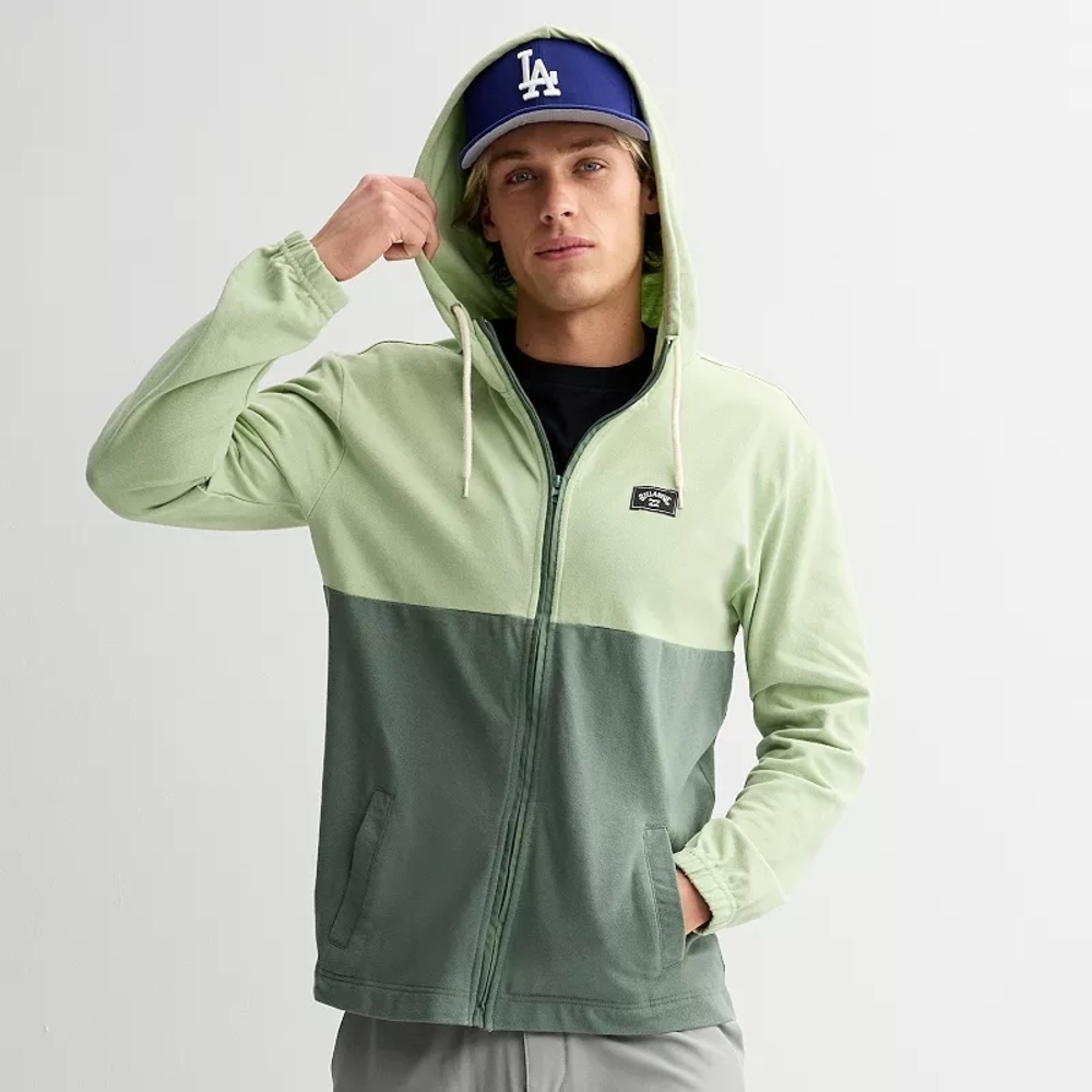 Billabong Two-Tone Green Men's Full Zip